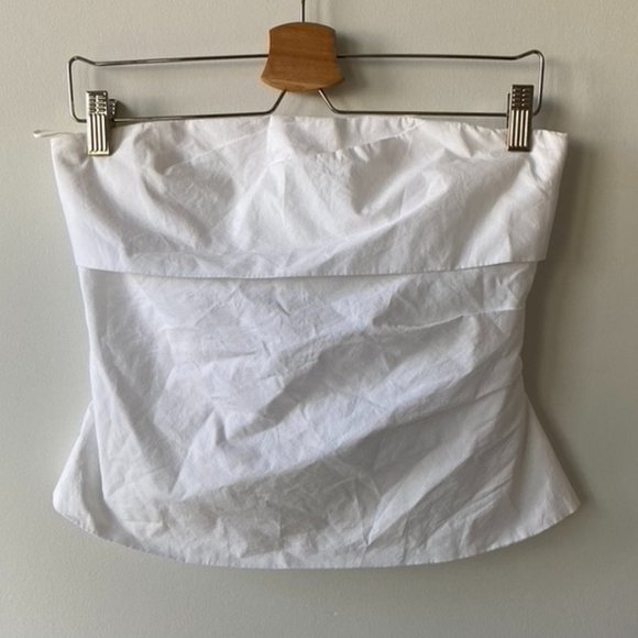 Zara Cotton Strapless Top - Picture 1 of 4